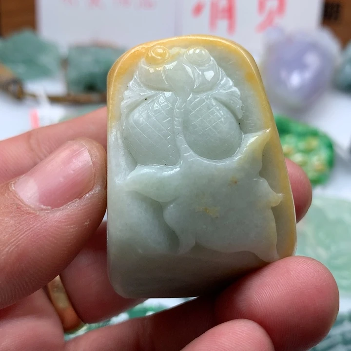 翡翠颈饰未镶嵌保真天然A货翡翠