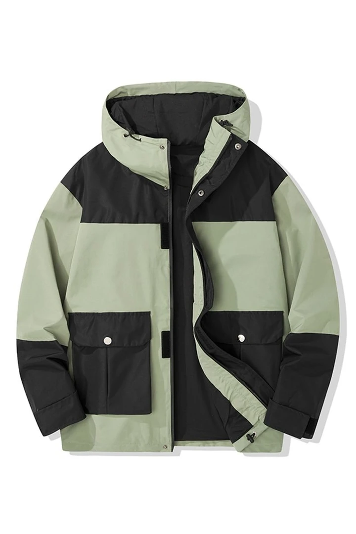 户外冲锋棉衣男秋冬加厚保暖防寒休闲连帽棉服外套