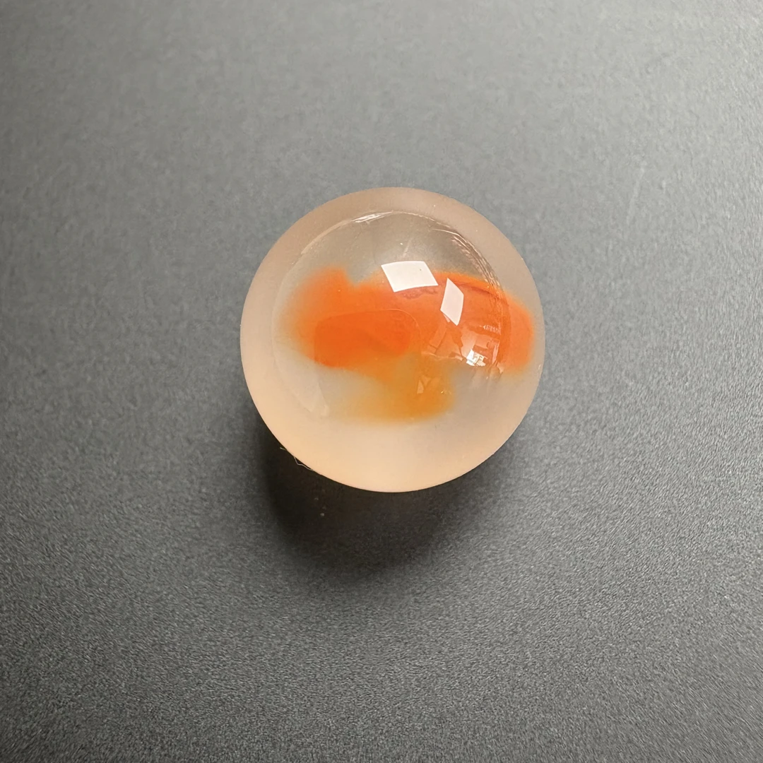 12.6 天然原矿南红玛瑙特色冰飘高冰珠子
