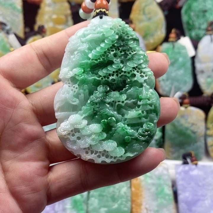 翡翠未镶嵌吊坠(不含链)
