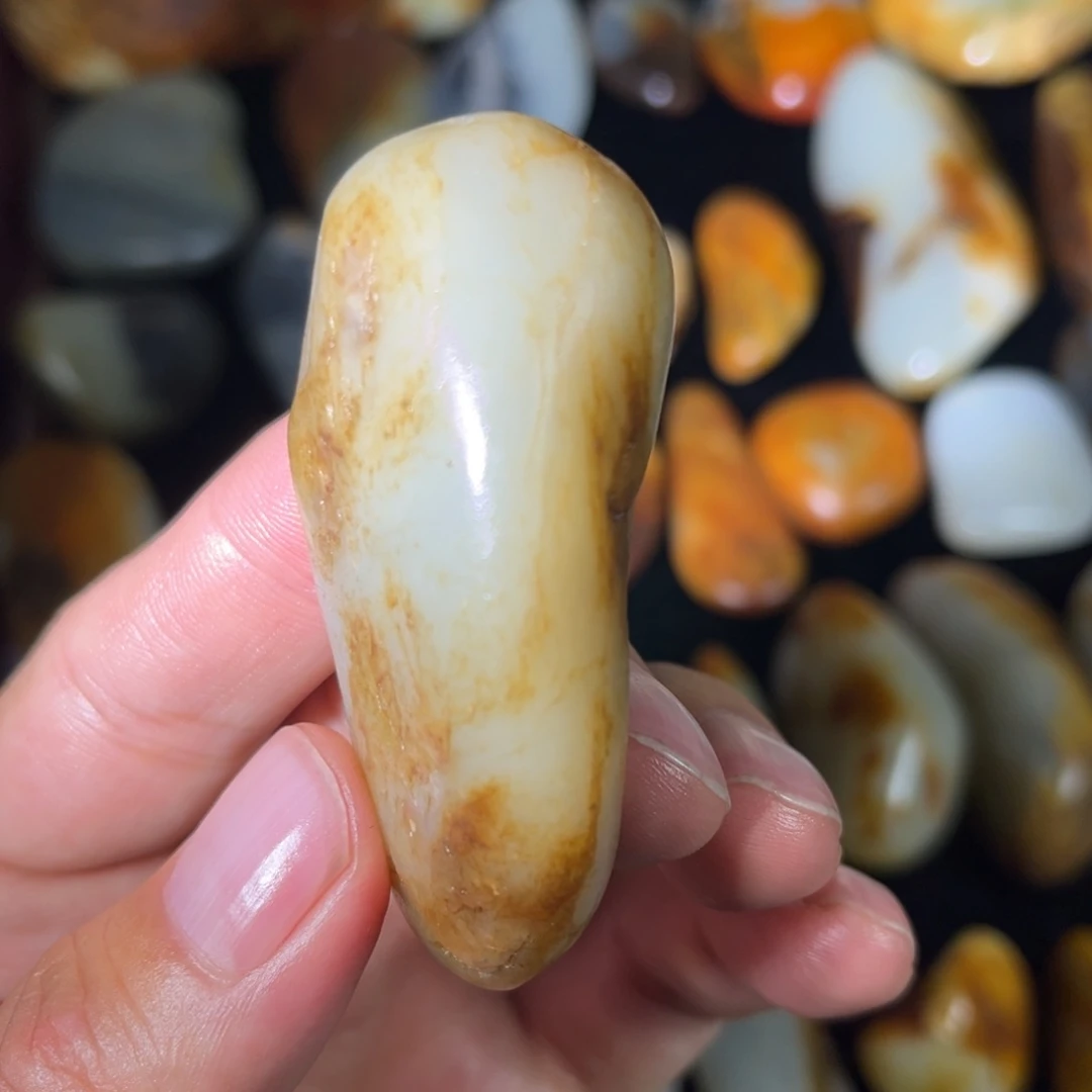 和田玉未镶嵌耳饰60