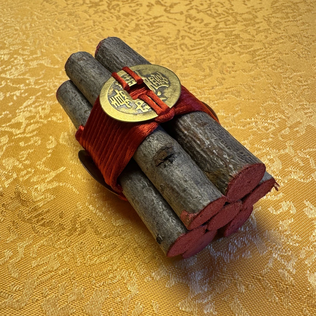 「东南野生七段乾道嘉桃枝」手作摆件