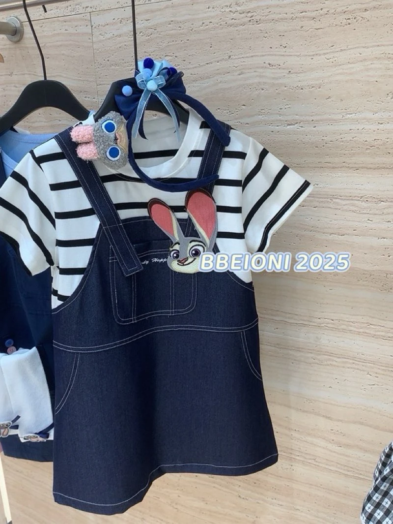 夏季休闲风背带裙公主裙女连衣裙女童洋气春秋女宝