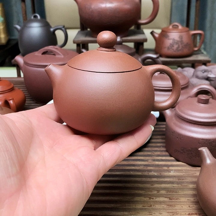 紫砂茶壶西施原矿紫泥200毫升