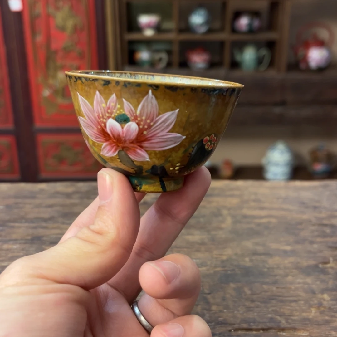 柴烧手工手绘陶瓷