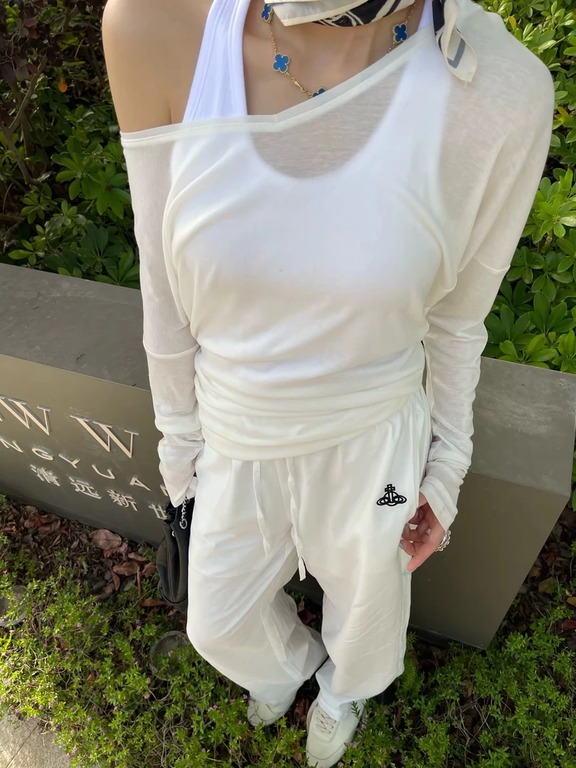 MOSSE ROOM 「微风情书」经典纯色大领防晒针织衫