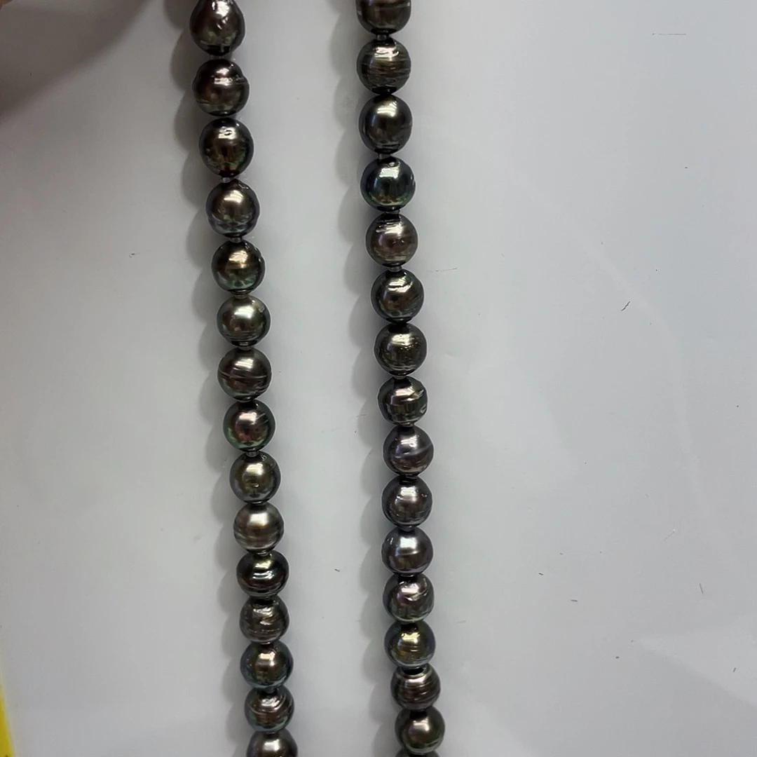 海水珍珠银S925镶嵌颈饰