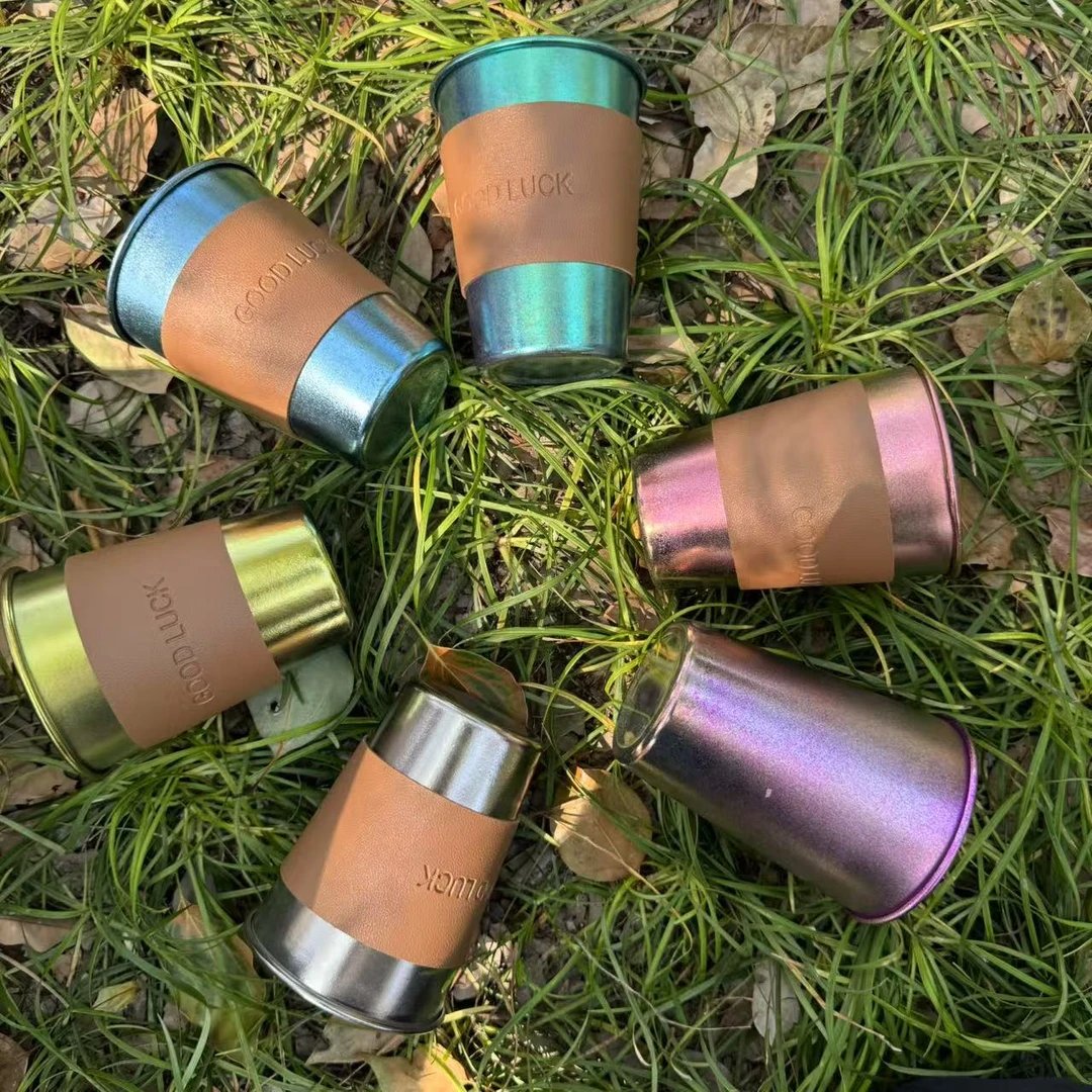 【加厚款】纯钛户外单层牛奶杯果汁杯便携杯