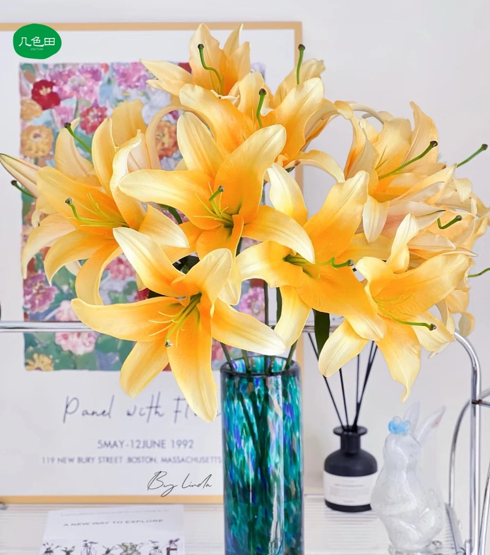 多头晚霞----单瓣百合（3枝）云南直发鲜花云南花插花鲜花