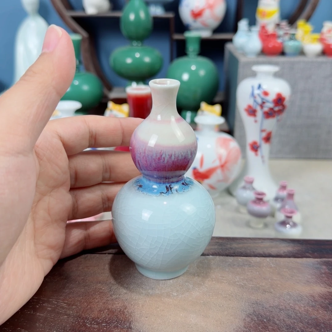 陶瓷手工小花器摆件