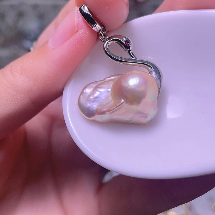 颈饰合金淡水珍珠24
