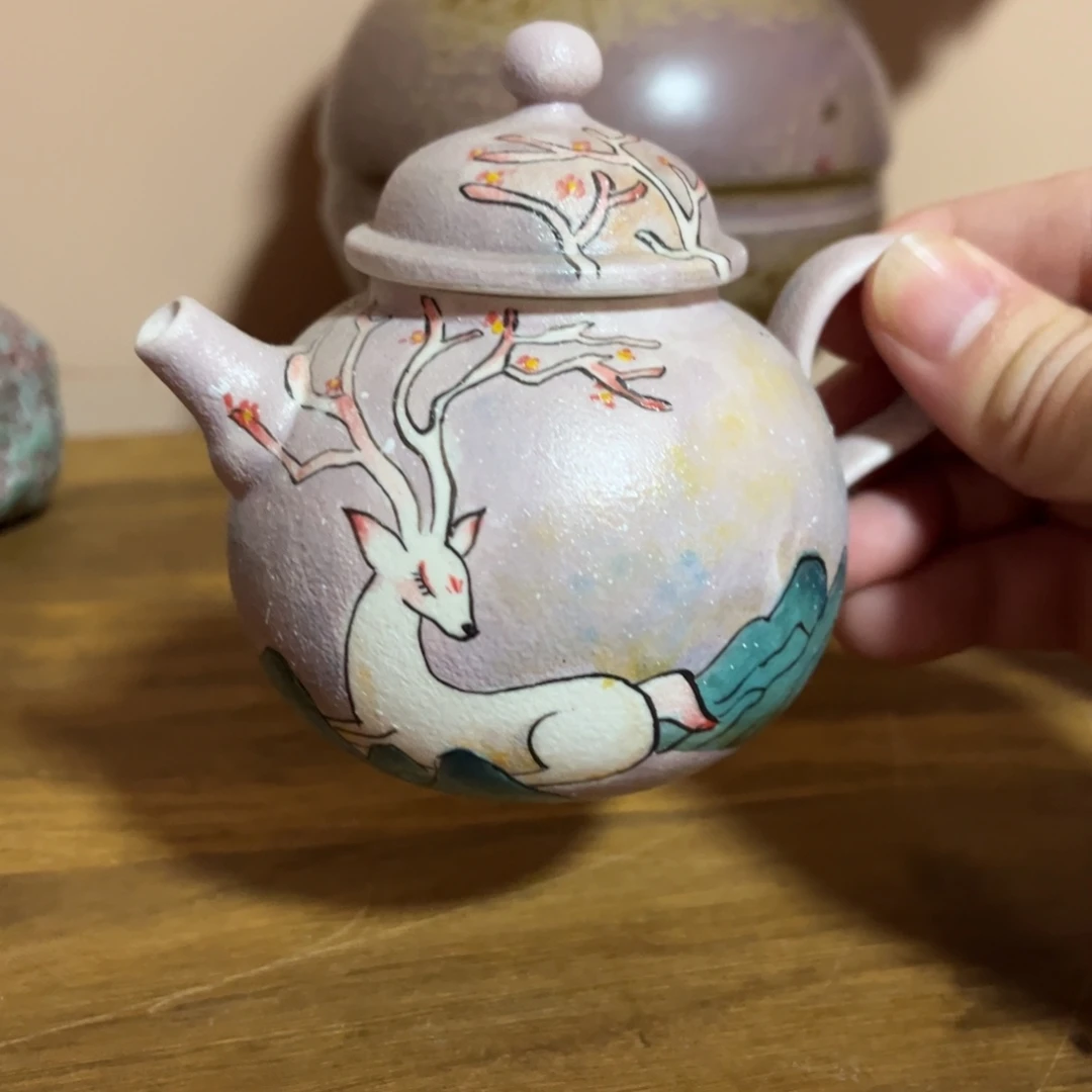 柴烧手工手绘陶瓷