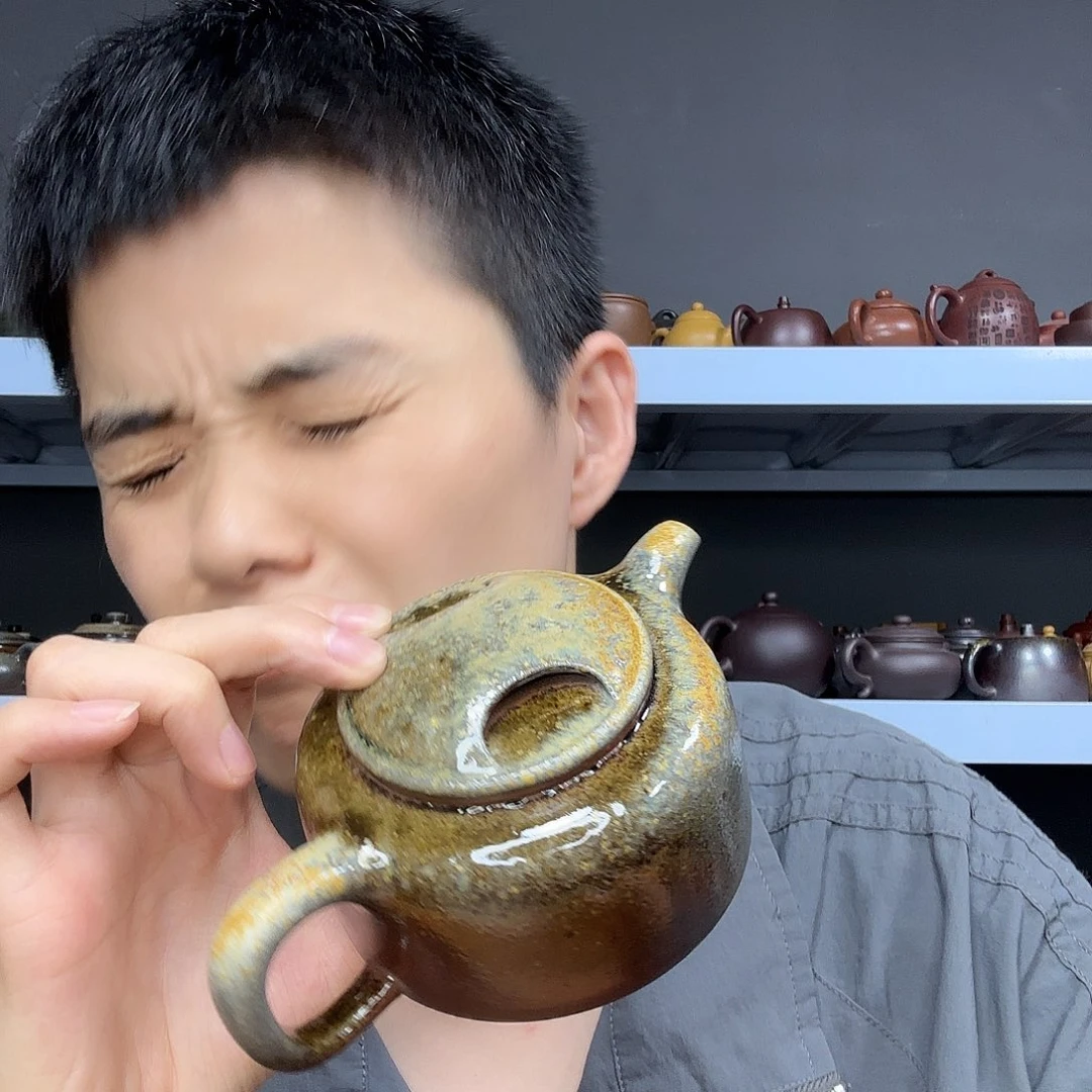 茶壶底槽青民间手艺人全手工制作