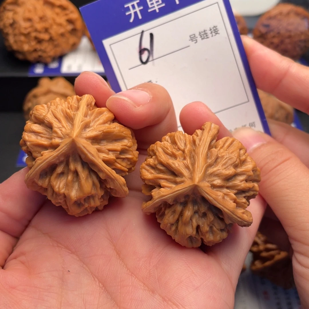 文玩核桃把件帝王三棱40尺