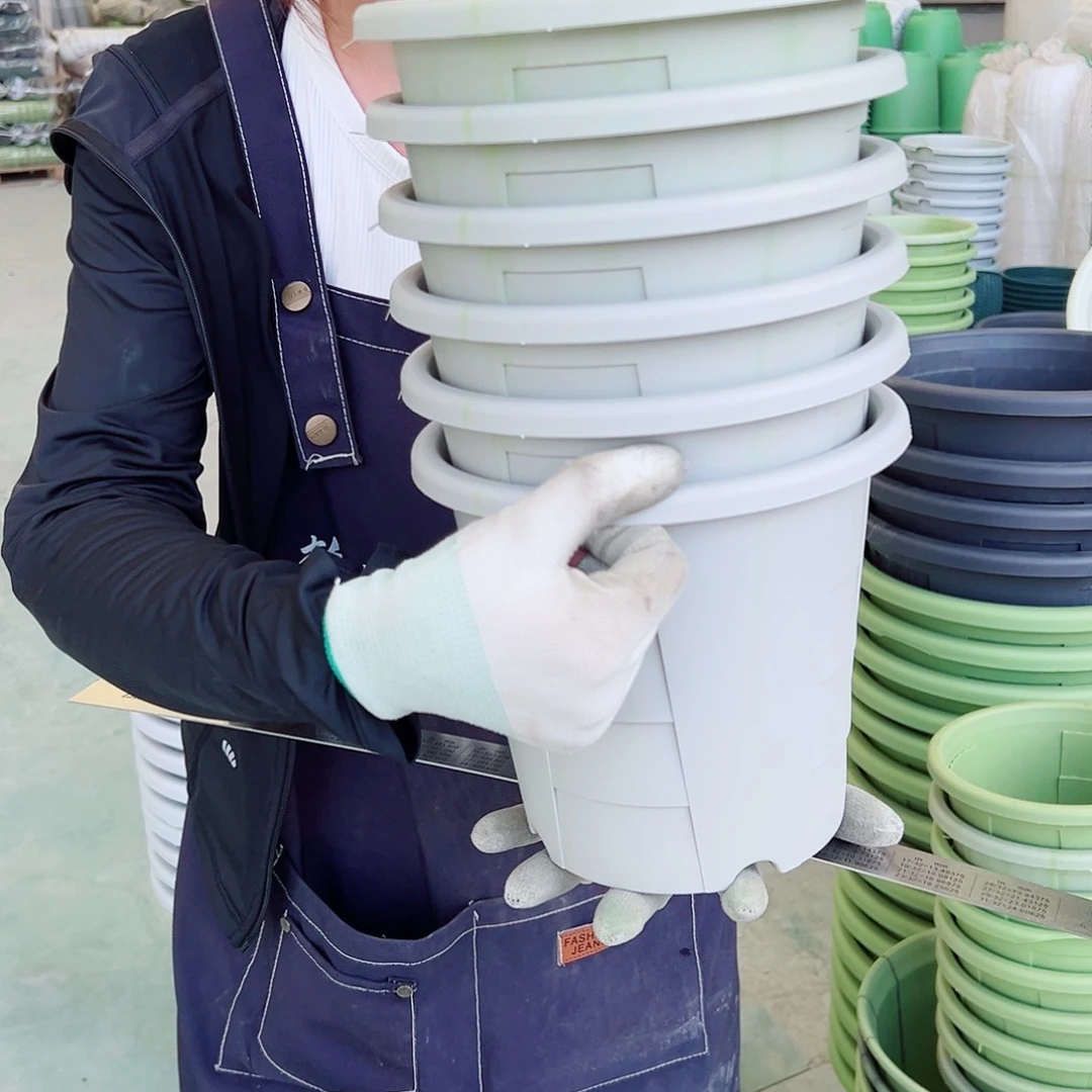 瑕疵玫瑰盆200灰白6个无托