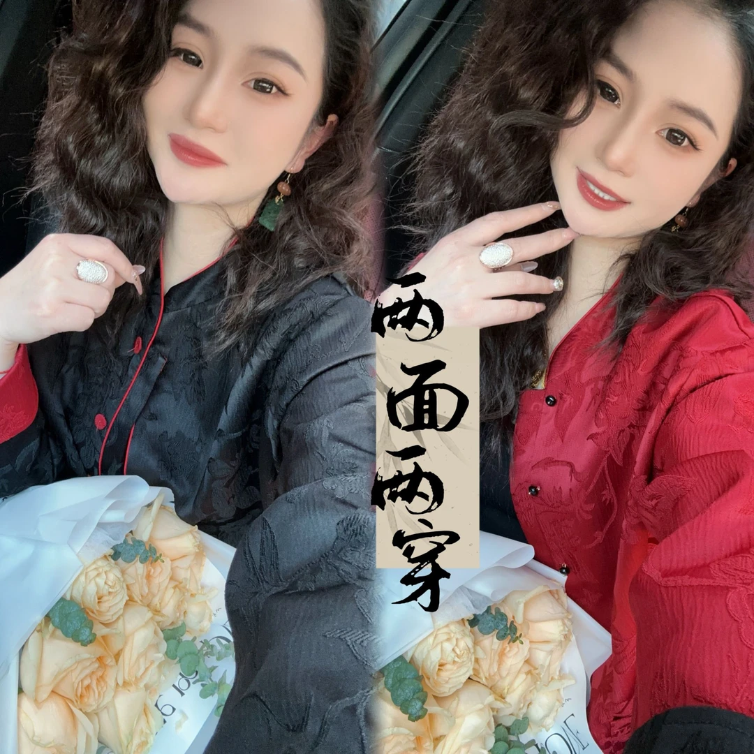 【伯虎说1081-C】混合新款气质百搭新中式时尚双面外套