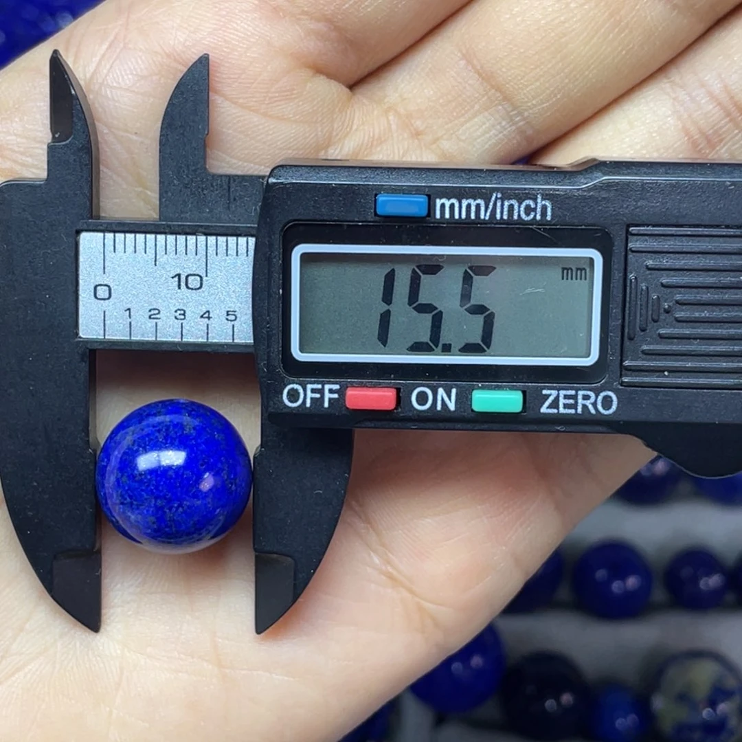 青金石15mm单珠未镶嵌衣*