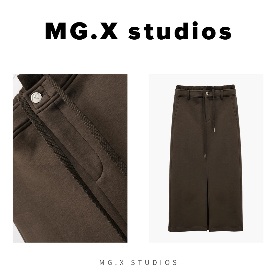 【协奏曲】MGX新款复古简约休闲半身裙女百搭时尚中长裙