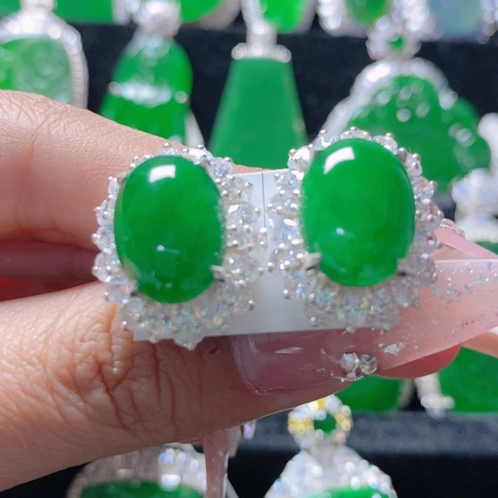 翡翠颈饰银S925镶嵌