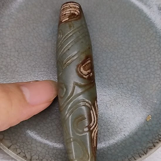 摆件开片瓷器瓷片摆件