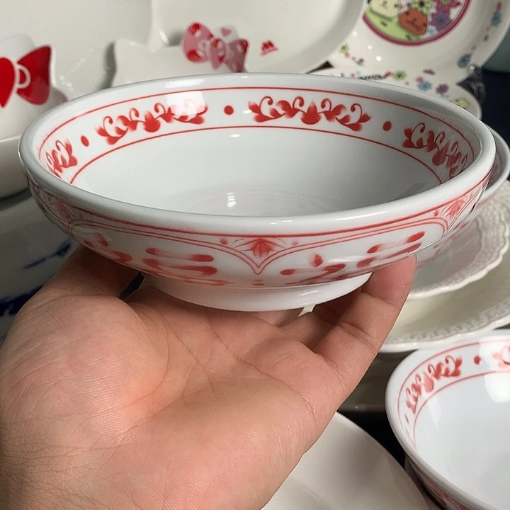 福字浅碗陶瓷的陶瓷