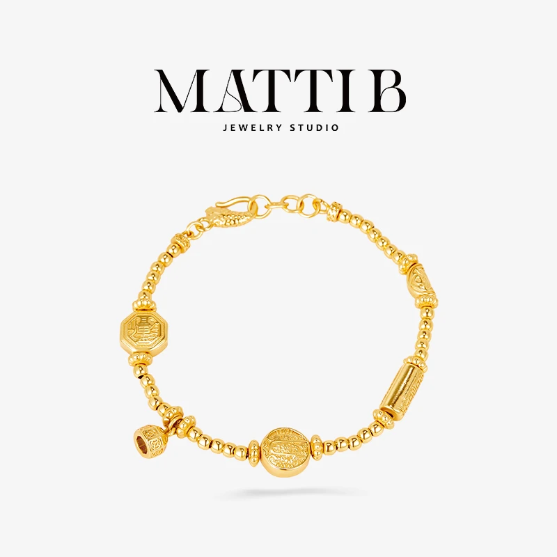 铜合金手链 古法轻奢小众高级高端新年爆款送闺蜜金色手饰女1840