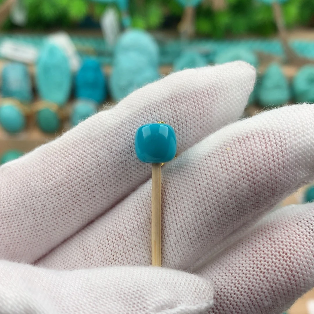 绿松石配饰未镶嵌卡7.8*7.5