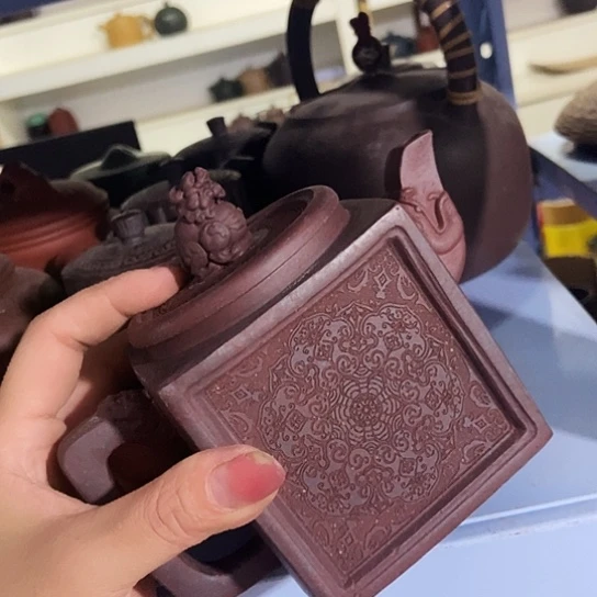 茶壶绿泥宜兴紫砂全手工制作工艺