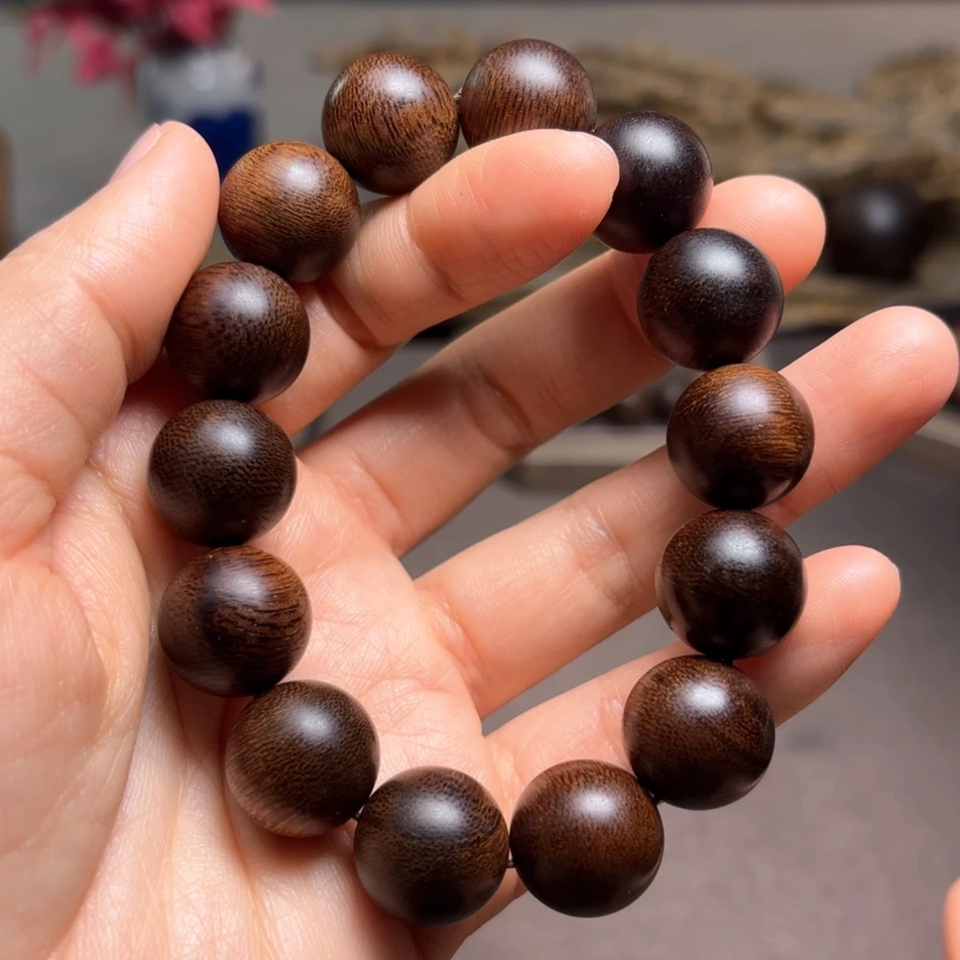 沉香手串越南富森红土糖结玉化1.6