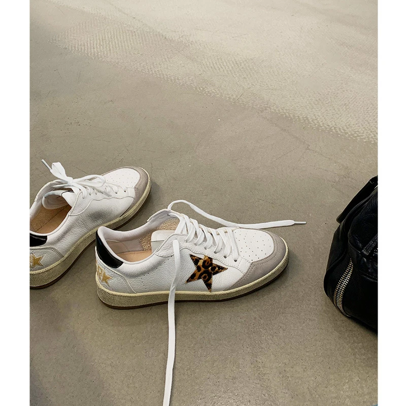 2025新款星星小脏鞋脏脏鞋做旧小白鞋小众板鞋男女款0365
