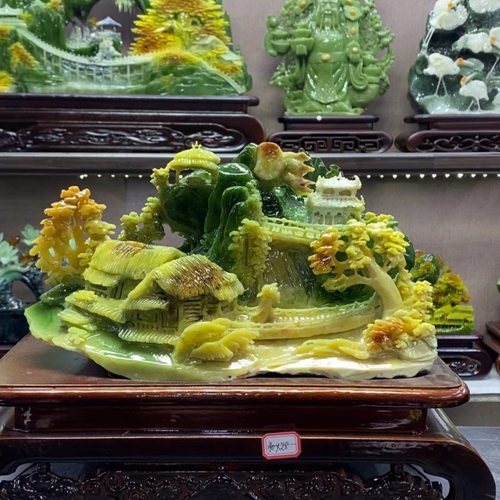 玉雅**宝玉石雕刻家居摆件