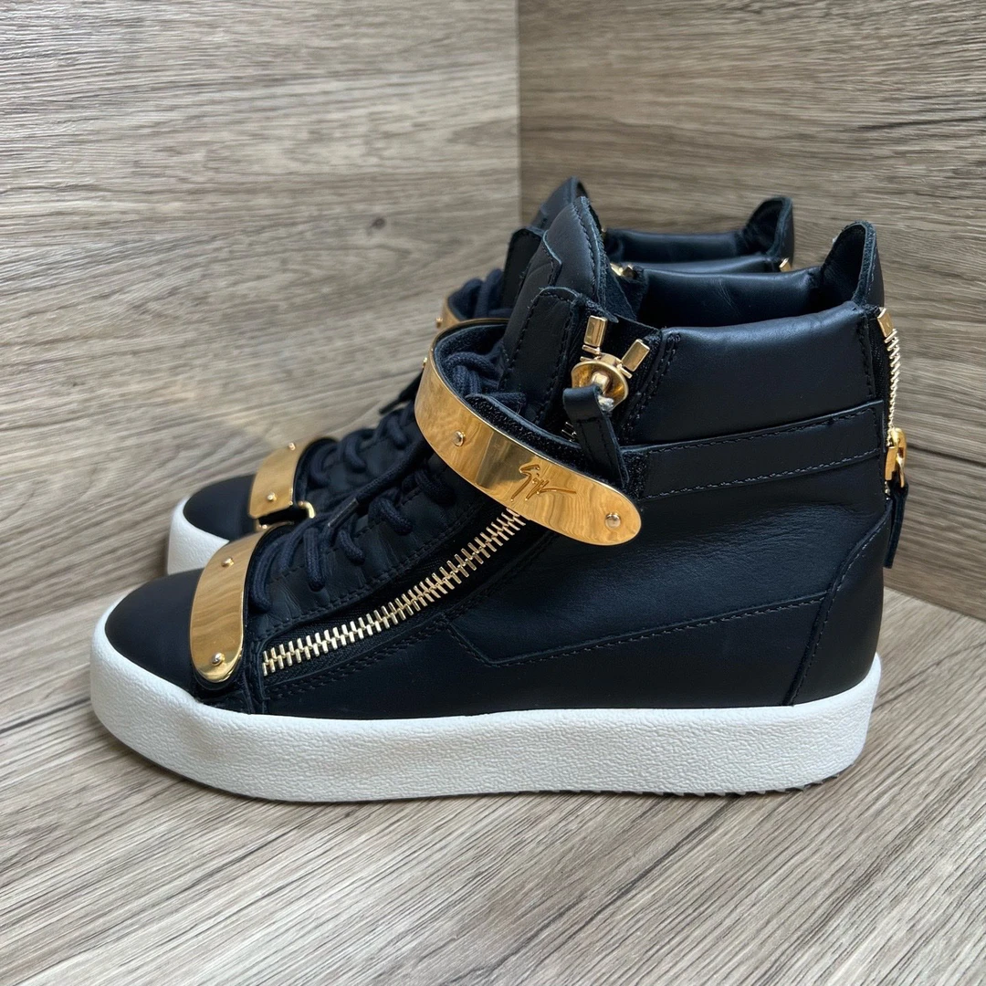 95新 maje Giuseppe Zanotti 朱塞佩·萨诺第GZ黑金板鞋 37码/98新