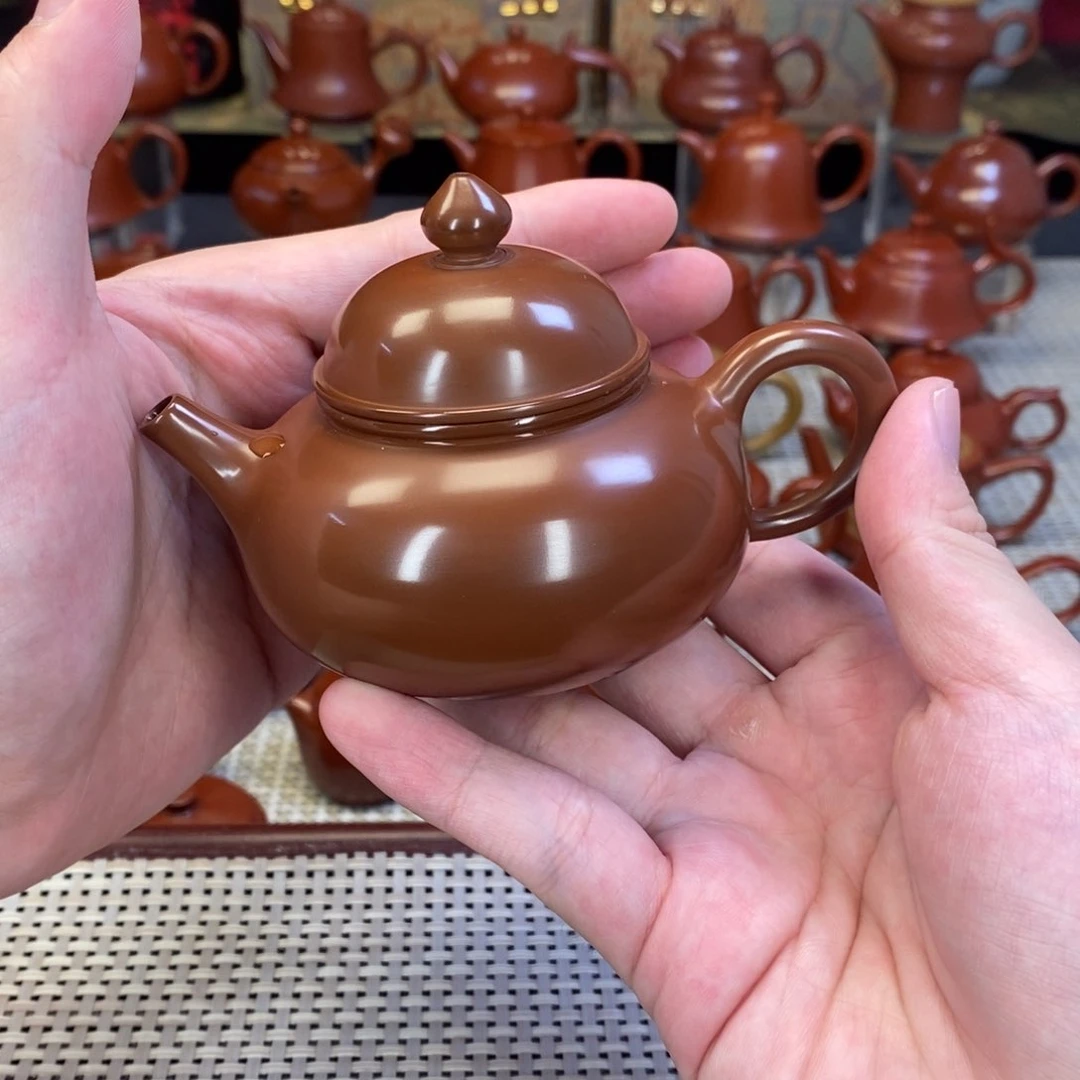 茶壶红泥潮州手拉壶手拉壶