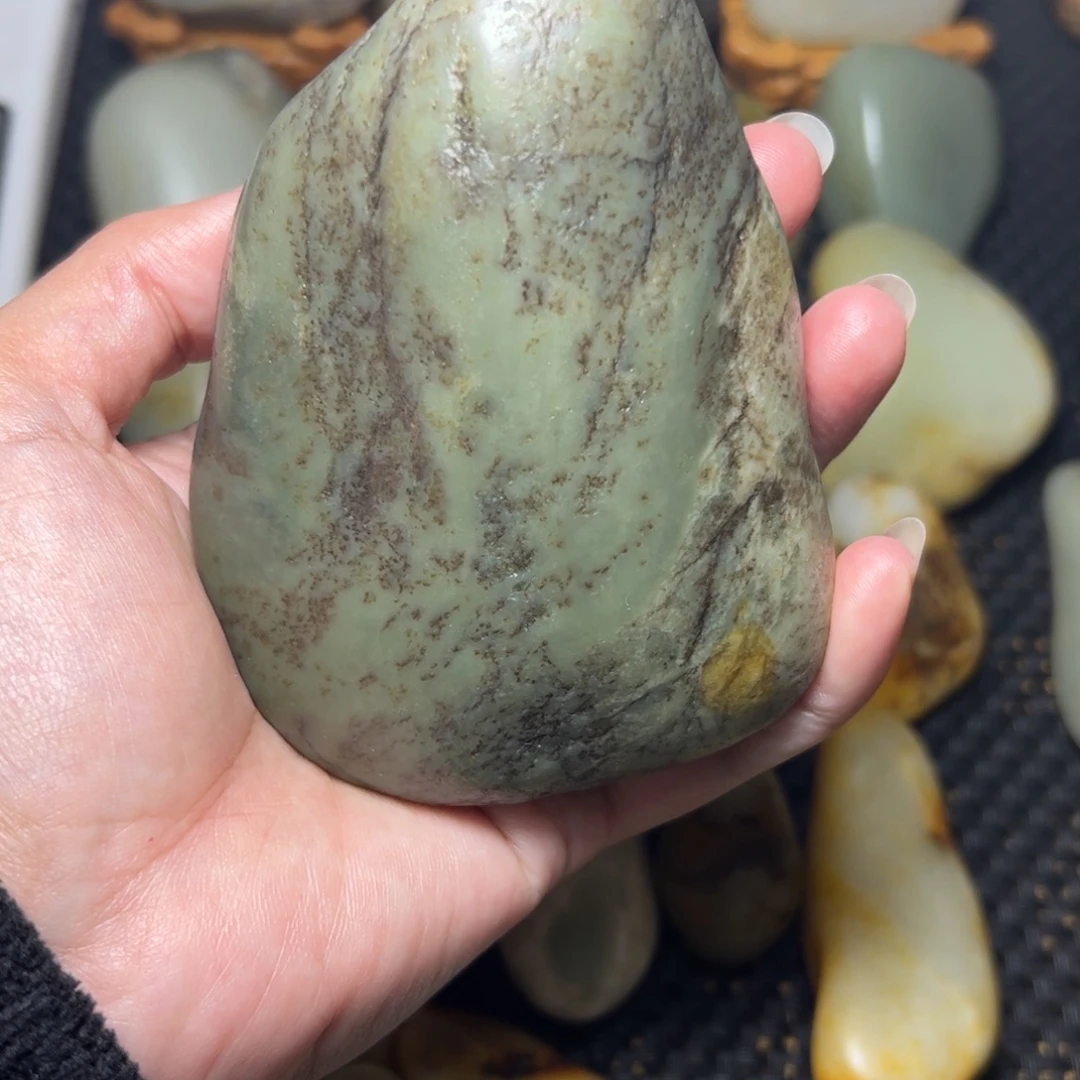 和田玉未镶嵌挂件B70