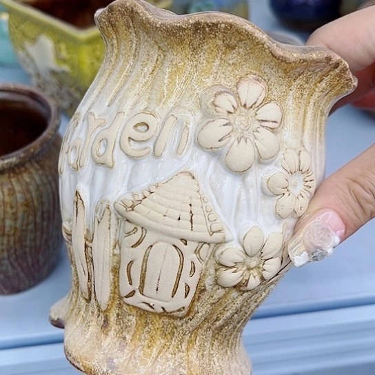 多肉绿植陶瓷花盆9.9包邮有空