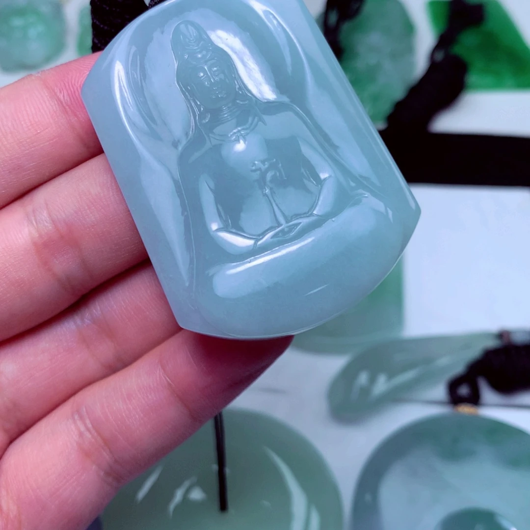 翡翠未镶嵌颈饰天然a货翡翠