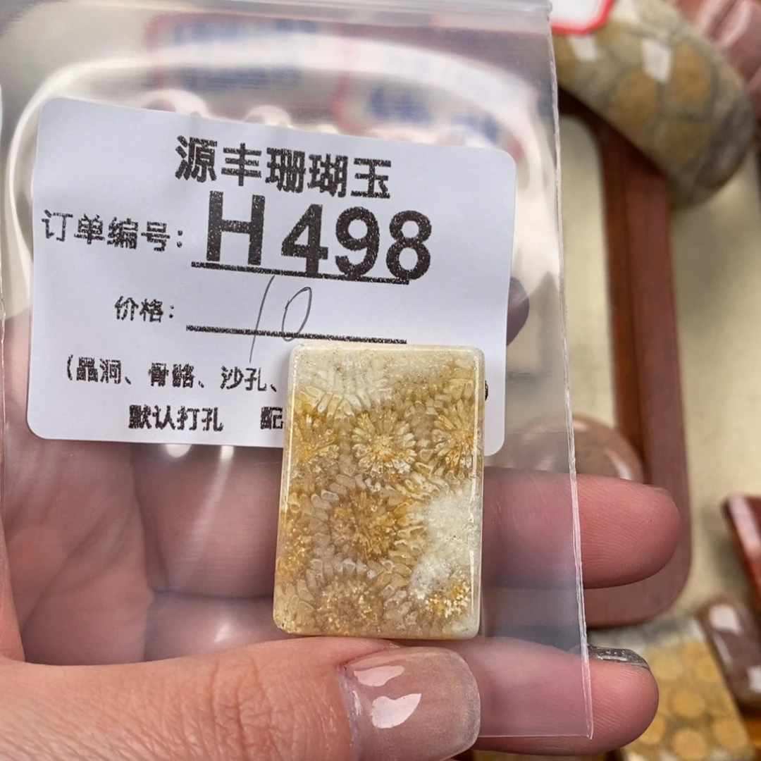 硅化玉颈饰未镶嵌小*