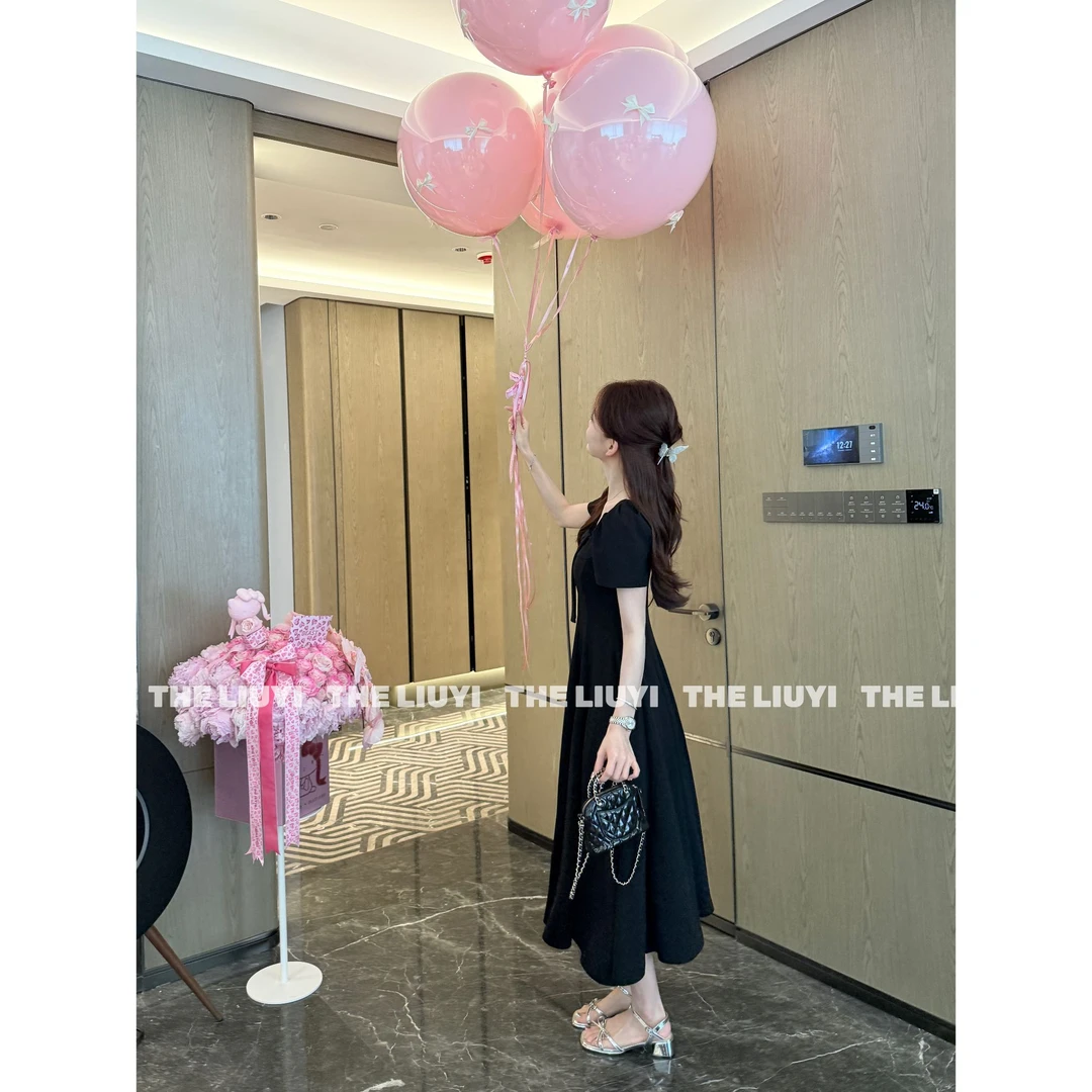 【LIUYI】贝微微长裙~夏季千金精致显瘦连衣裙55074