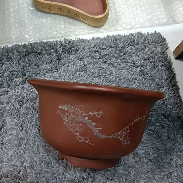 红陶木*五角海棠紫砂花盆