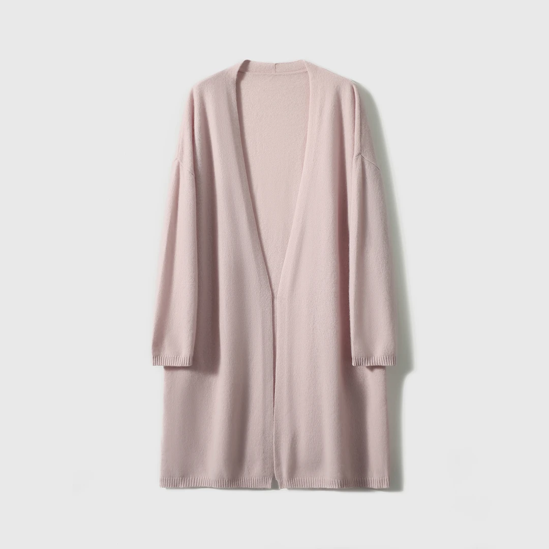 【九月木兮】初恋三件套有机羊绒针织衫长开衫S82142ZTCVG