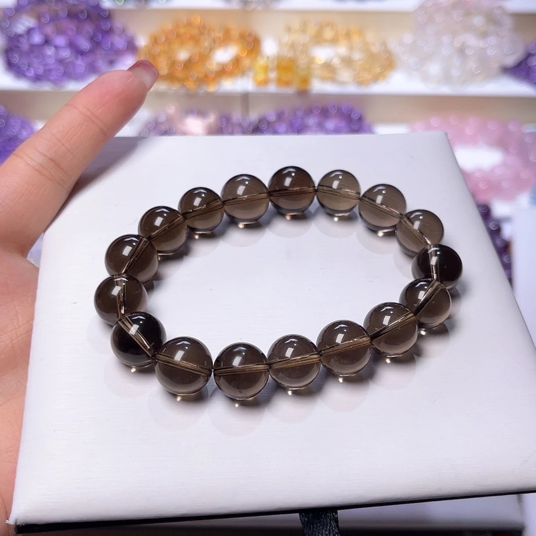 水晶手串未镶嵌云**叆天然水晶12mm