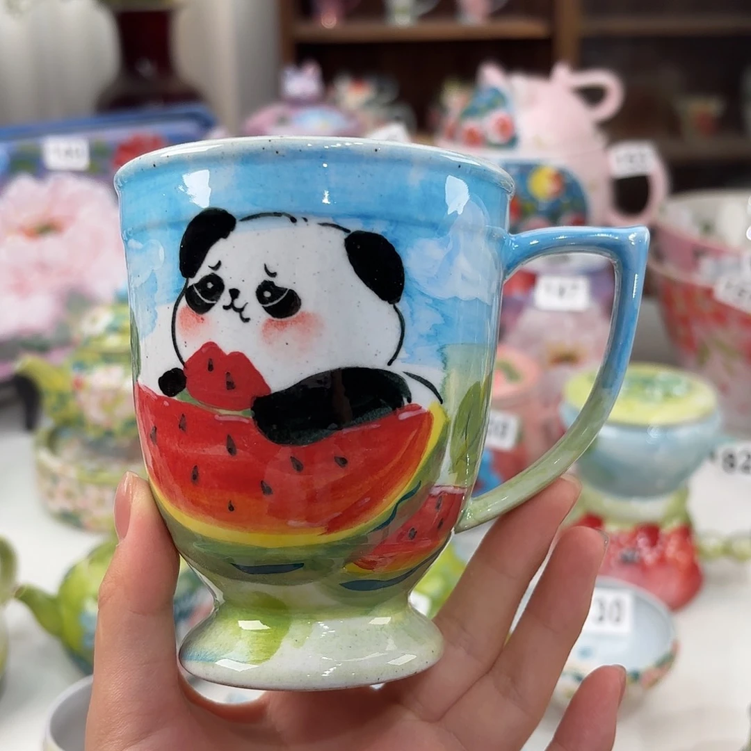 景德镇手绘高温釉下彩陶瓷茶具