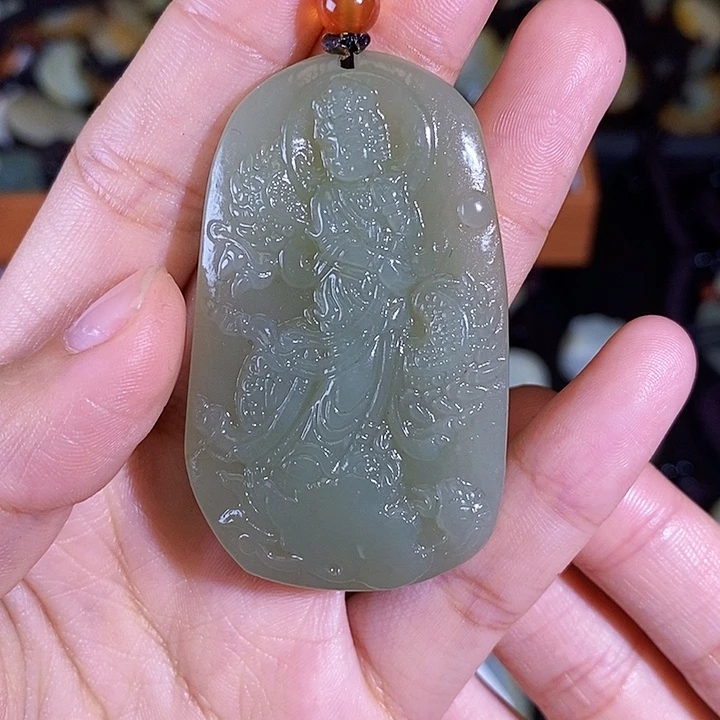 和田玉未镶嵌颈饰