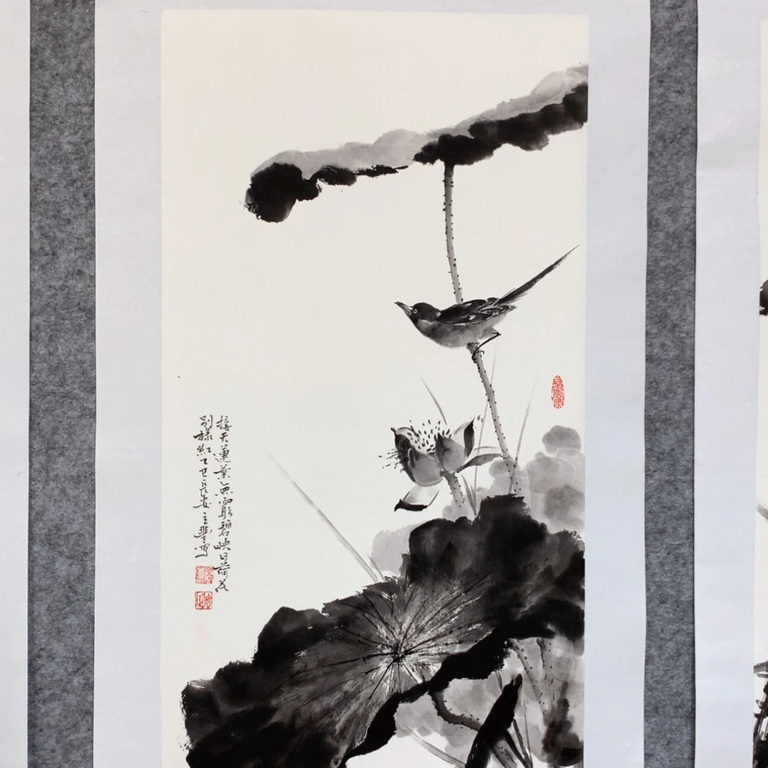国画花鸟作品写意