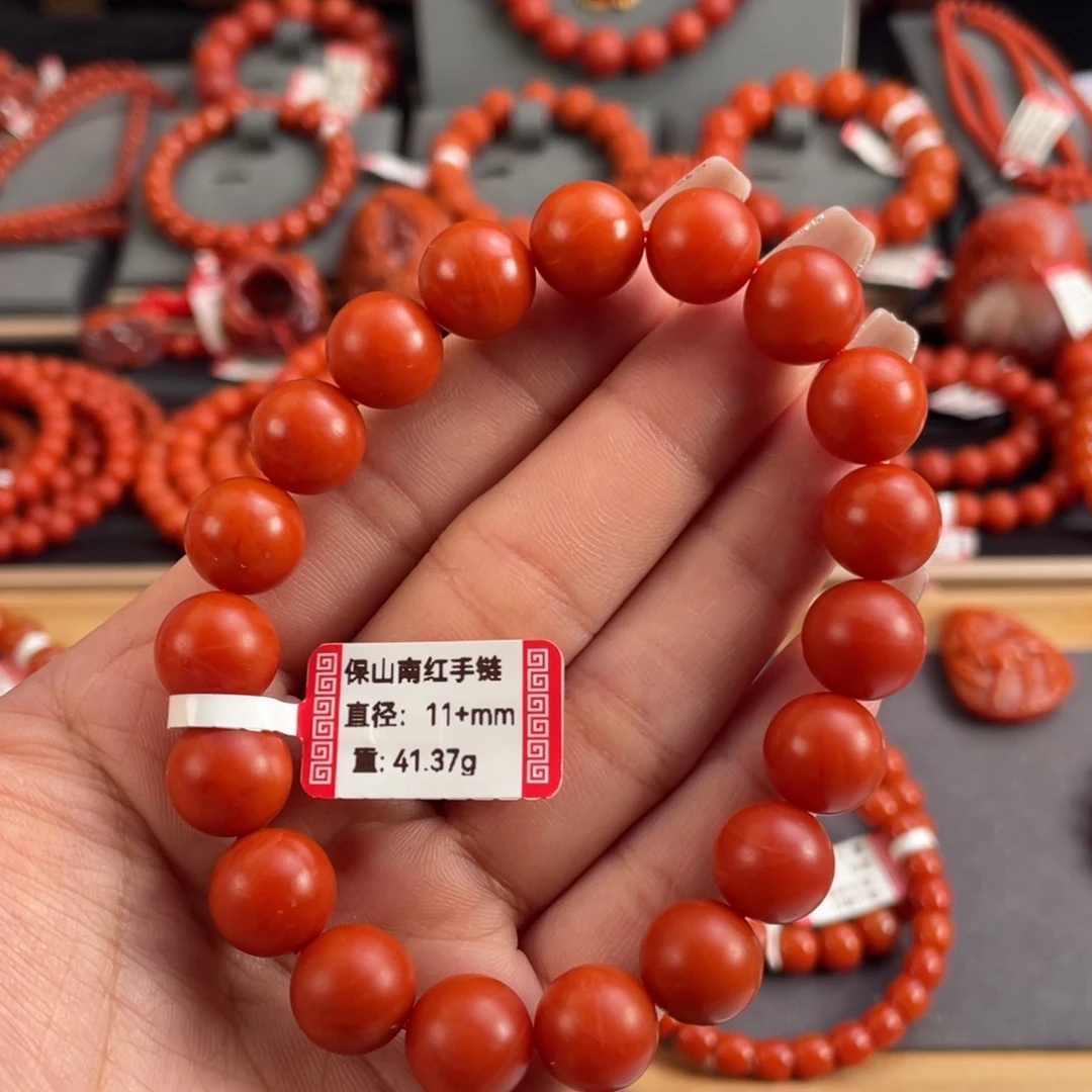 南红玛瑙未镶嵌手链保山南红单圈