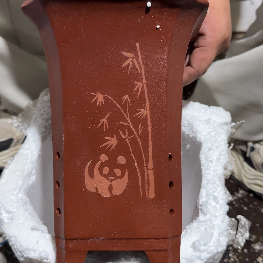 紫砂花盆瑕疵是我最