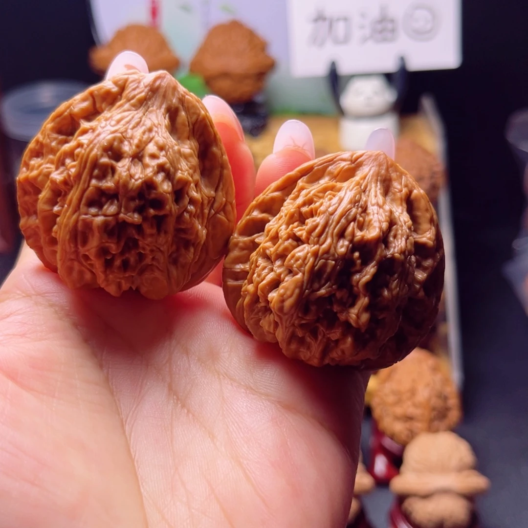 吊坠文玩核桃大三角形野生望月