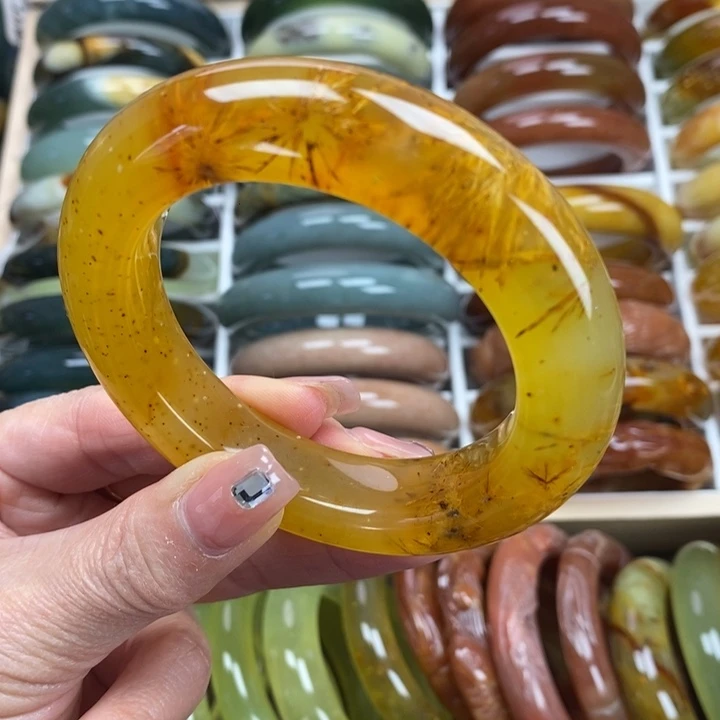 蛇纹石玉手镯未镶嵌54