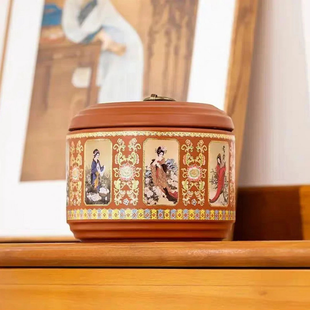 四大美人 茶叶罐 古风摆件储茶罐中式家用密封罐D0061