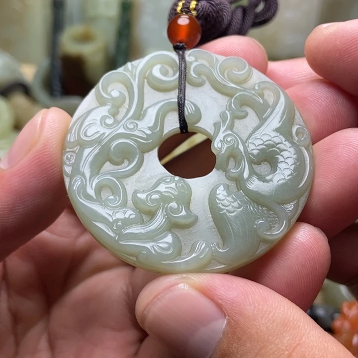 和田玉未镶嵌挂件